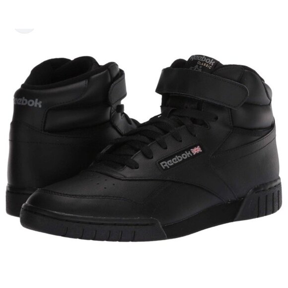 Reebok Lifestyle Other - Reebok Classic Lifestyle Men's Ex-O Fit Hi High Top US 10 Black Shoes NWB